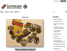 Tablet Screenshot of kampfgruppemedals.com